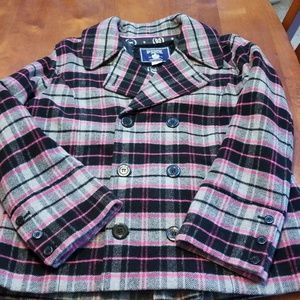 Victoria's Secret Pink Plaid Coat